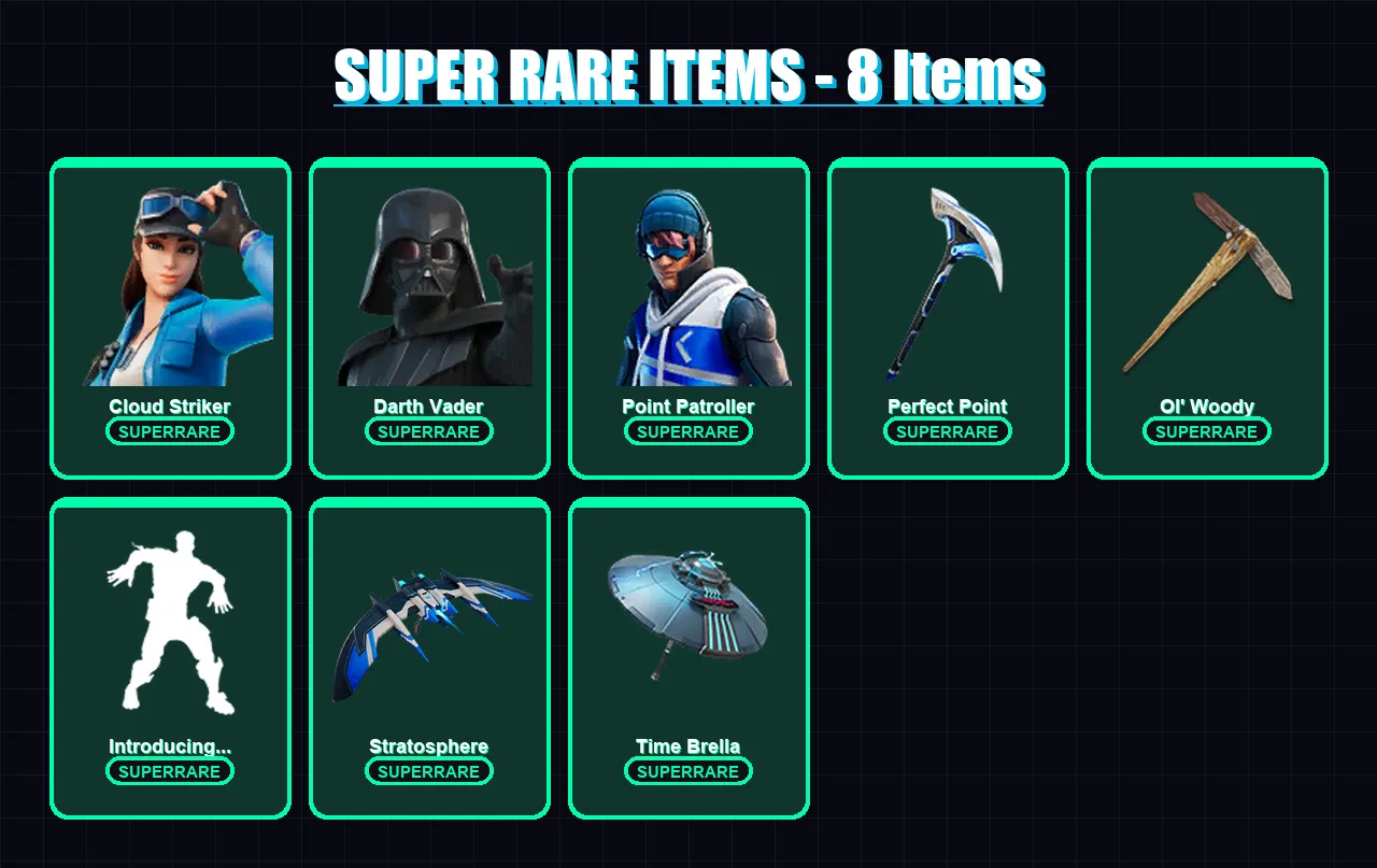 [PS4/PS5/XBOX/PC] | Cloud Striker | Darth Vader | Point Patroller | Spectra Knight | Snap | 181 skin | 188 pickaxe | 156 emote | 157 glider | Lv3291 — Fortnite account
