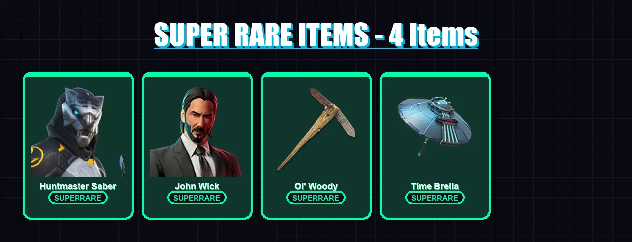 [PC/XBOX/PSN] | Huntmaster Saber | John Wick | Kado Thorne | Hades | Renzo the Destroyer | 116 skin | 134 pickaxe | 109 emote | 88 glider | Lv2006