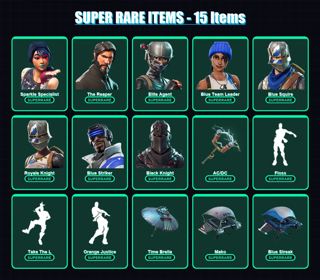 [PS4/PS5/XBOX/PC] | Sparkle Specialist | The Reaper | Elite Agent | 37 skin | Lv718