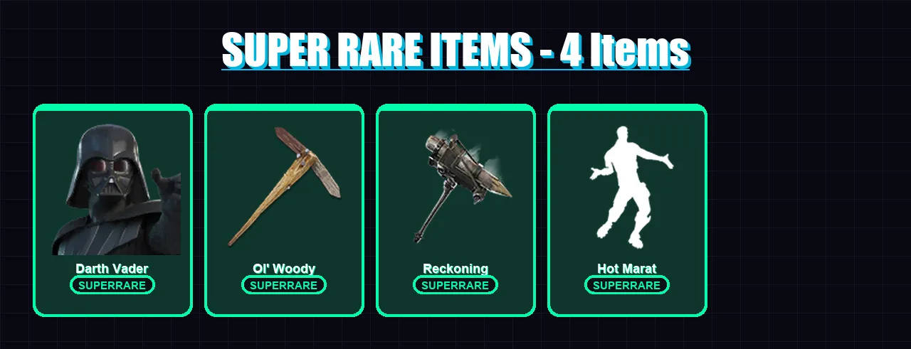 [PS4/PS5/XBOX/PC] | Darth Vader | The Origin | Molten Battle Hound | Deadpool | Ronin | 76 skin | 88 pickaxe | 89 emote | 89 glider | Lv1748 — Fortnite account