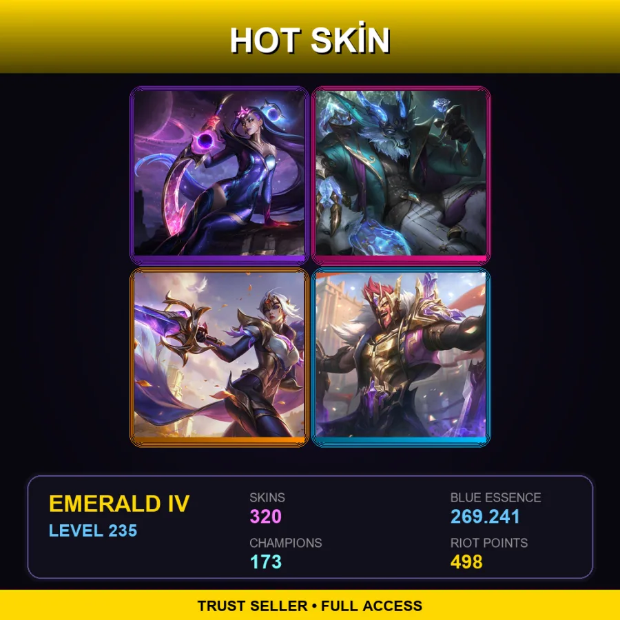 TR | Lv235 | Emerald IV | 320 Skin | 173 Champ