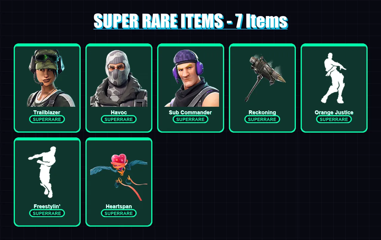 [PC/XBOX/PSN] | Trailblazer | Havoc | Sub Commander | Carbide | Calamity | 64 skin | 56 pickaxe | 63 emote | 68 glider | Lv831 — Fortnite account