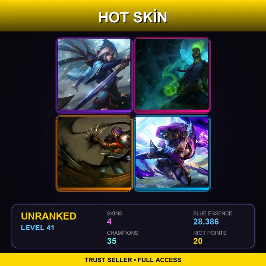 LAS | Lv41 | Unranked | 4 Skin | 35 Champ