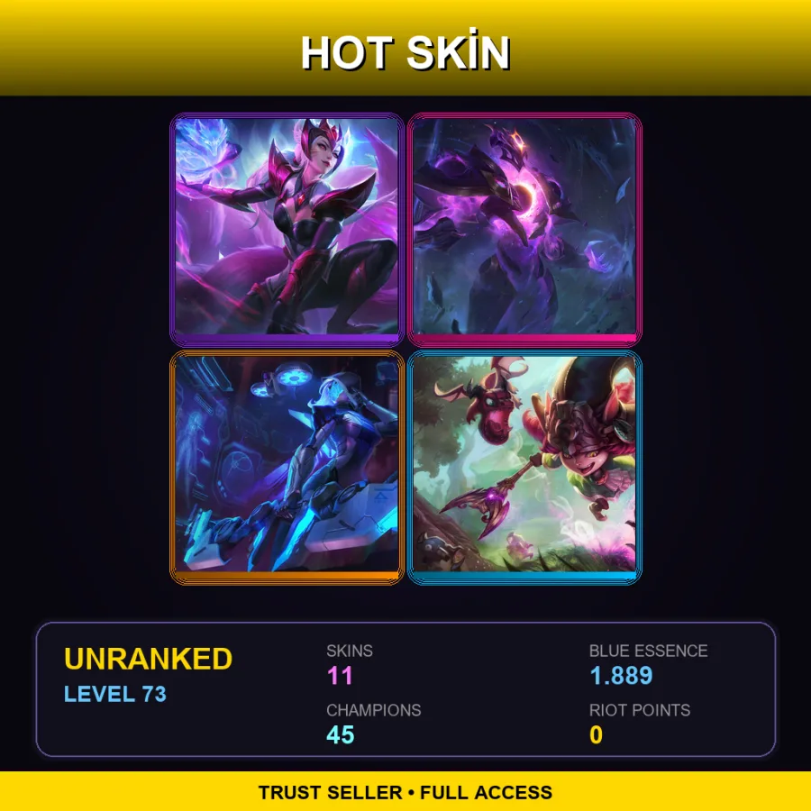 LAS | Lv73 | Unranked | 11 Skin | 45 Champ — Pajama Guardian Lulu