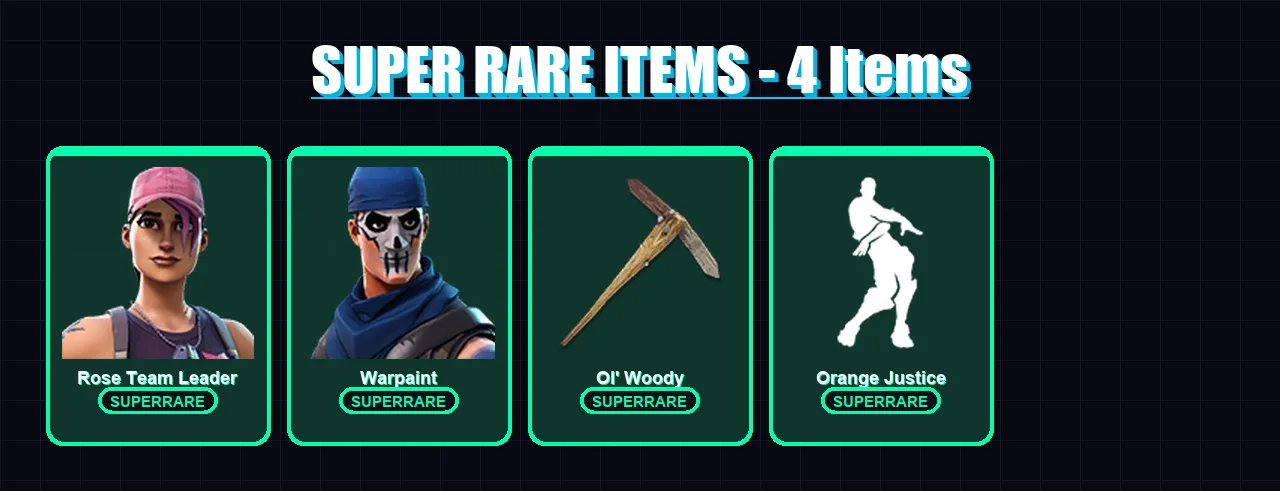 [PC/XBOX] | Rose Team Leader | Warpaint | Ragnarok | Peter Griffin | Valor | 35 skin | 84 pickaxe | 58 emote | 69 glider | Lv943