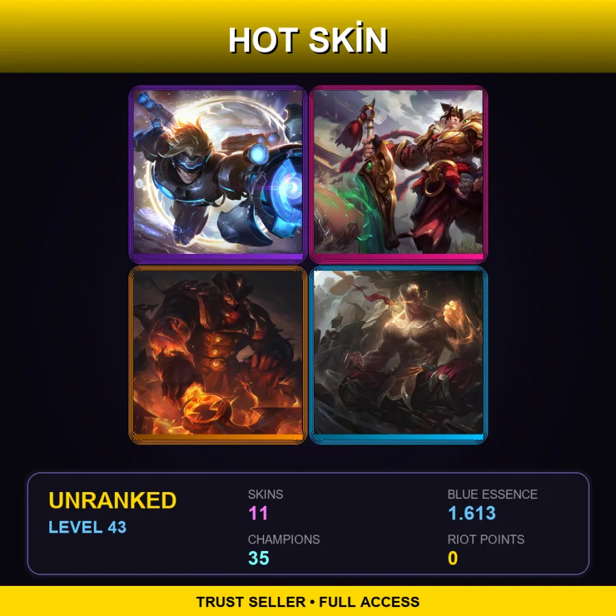 EUNE | Lv43 | Unranked | 11 Skin | 35 Champ — Wildfire Zyra