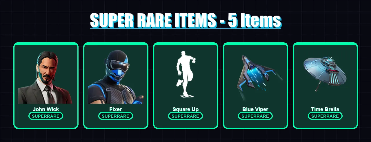 [PS4/PS5/XBOX/PC] | John Wick | Fixer | Era | Spectra Knight | The Imagined | 102 skin | 124 pickaxe | 75 emote | 104 glider | Lv1287