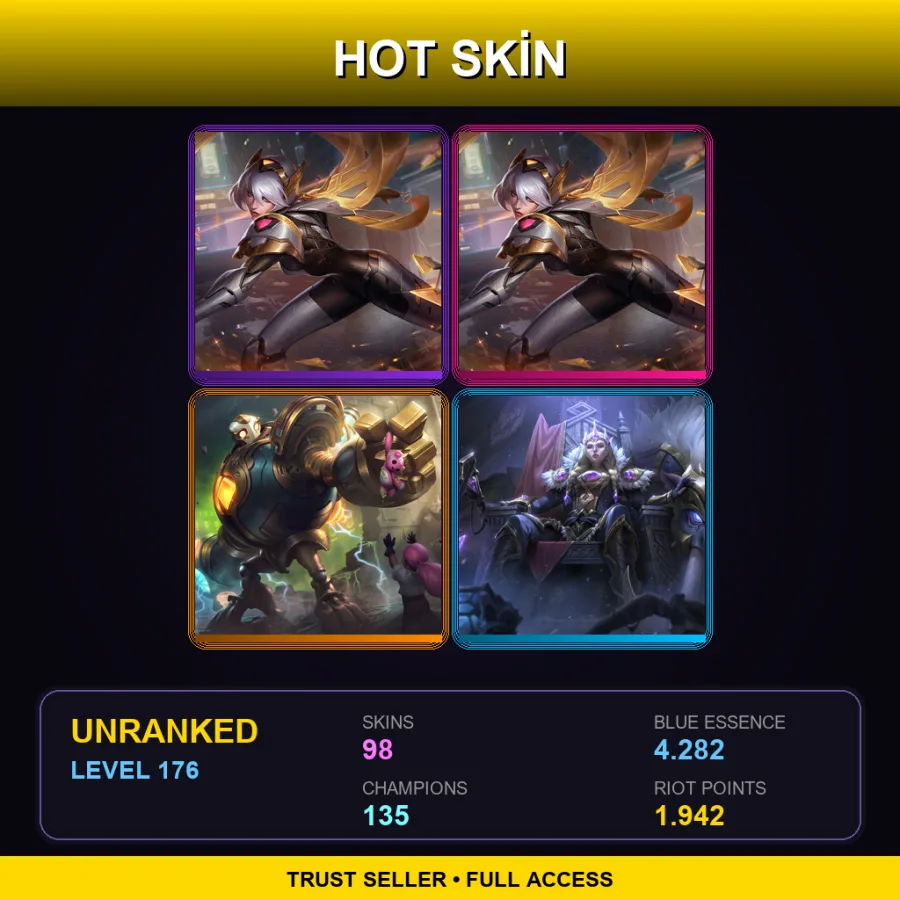 EUW | Prestige PROJECT: Irelia (2022) | Prestige PROJECT: Irelia | Victorious Blitzcrank | Victorious Sejuani | 98 Skin | 135 Champ | Lv176