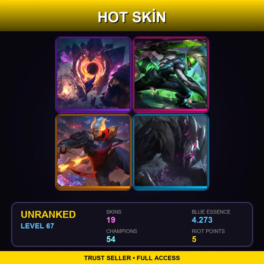 BR | Lv67 | Unranked | 19 Skin | 54 Champ