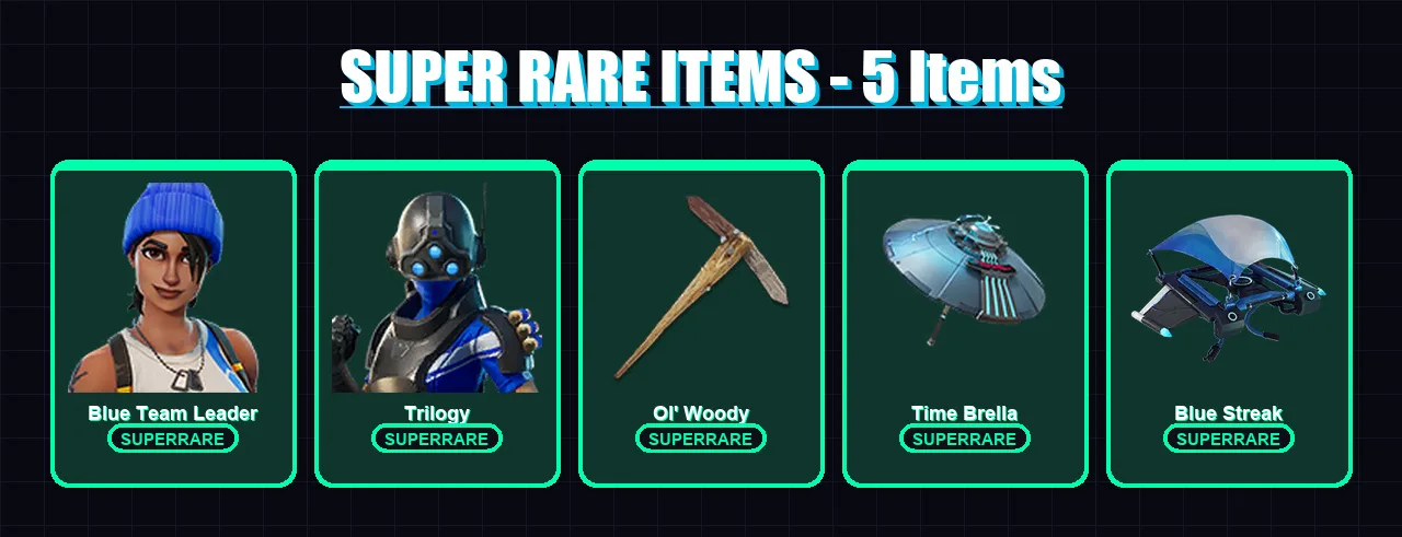 [PC/XBOX] | Blue Team Leader | Trilogy | Raz | Omegarok | Fade | 110 skin | 137 pickaxe | 115 emote | 103 glider | Lv1367