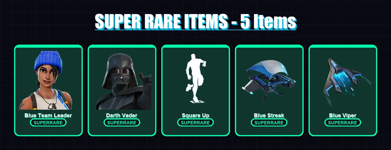 [PS4/PS5/XBOX/PC] | Blue Team Leader | Darth Vader | Snap | The Origin | Twyn | 32 skin | 33 pickaxe | 27 emote | 34 glider | Lv427
