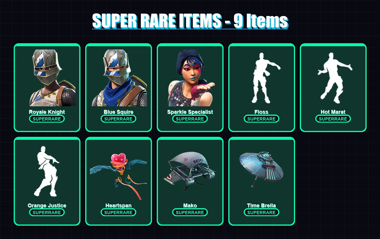 [PS4/PS5/XBOX/PC] | Royale Knight | Blue Squire | Sparkle Specialist | Ragnarok | Hybrid | 24 skin | 22 pickaxe | 33 emote | 32 glider | Lv663