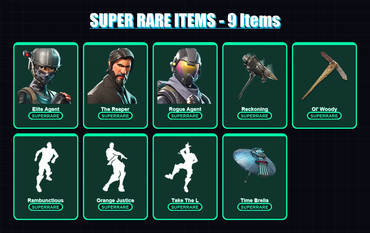 [PS4/PS5/XBOX/PC] | Elite Agent | The Reaper | Rogue Agent | Rex | Love Ranger | 35 skin | 47 pickaxe | 53 emote | 49 glider | Lv931 — Fortnite account