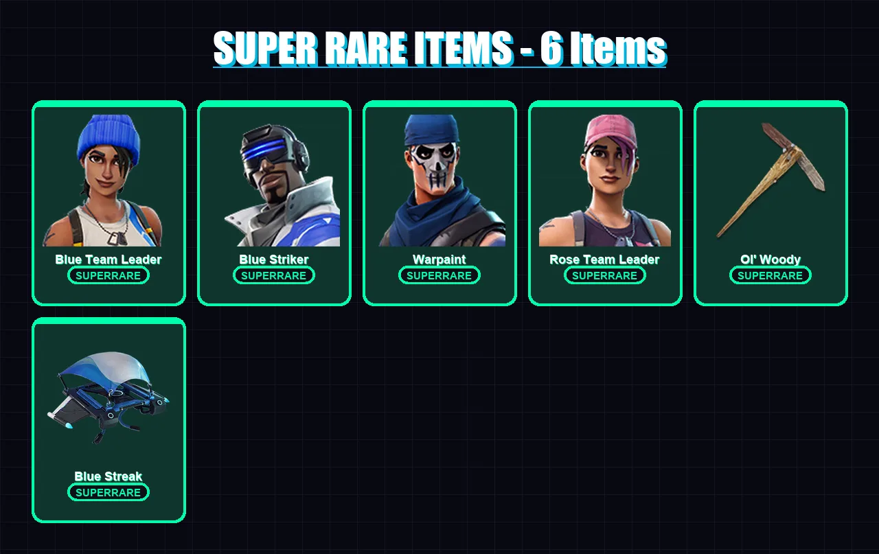 [PC/XBOX/PSN] | Blue Team Leader | Blue Striker | Warpaint | 7 skin | Lv55