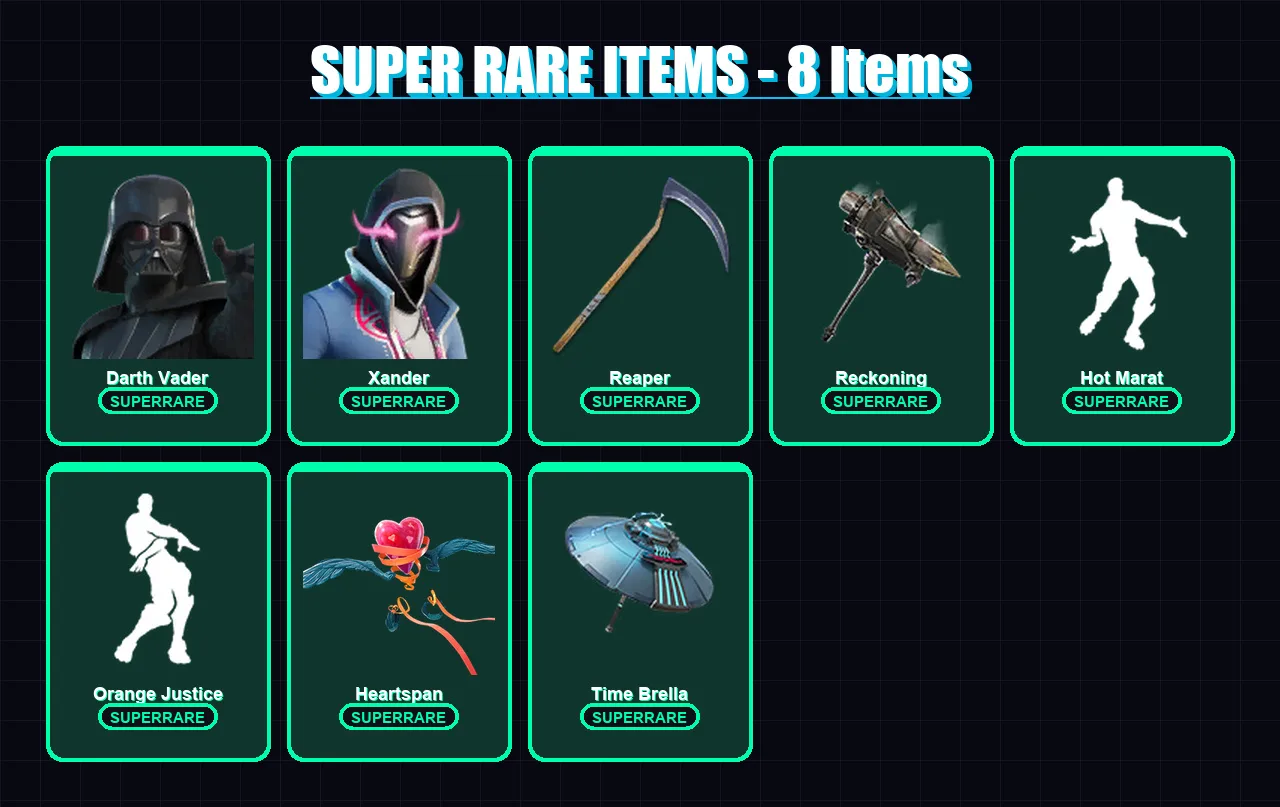 [PC/XBOX/PSN] | Darth Vader | Xander | Eternal Knight | Dire | The Prisoner | 143 skin | 138 pickaxe | 111 emote | 135 glider | Lv2414