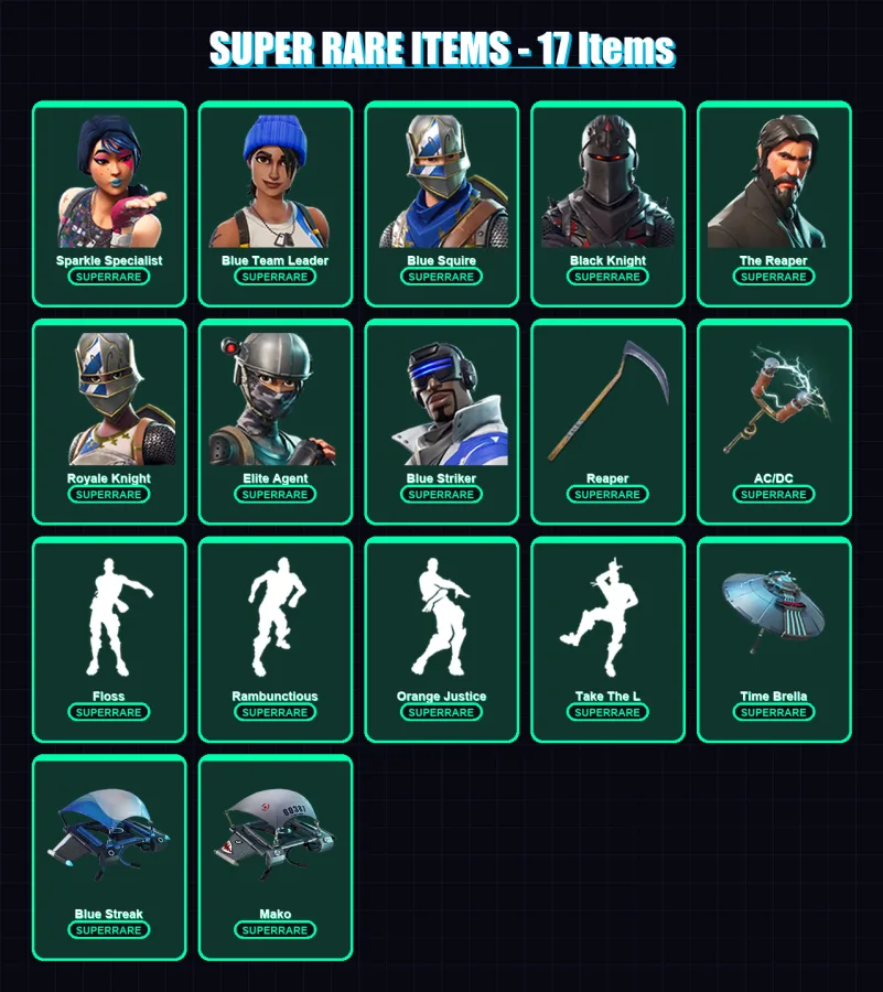 [PS4/PS5/XBOX/PC] | Sparkle Specialist | Blue Team Leader | Blue Squire | 45 skin | Lv756