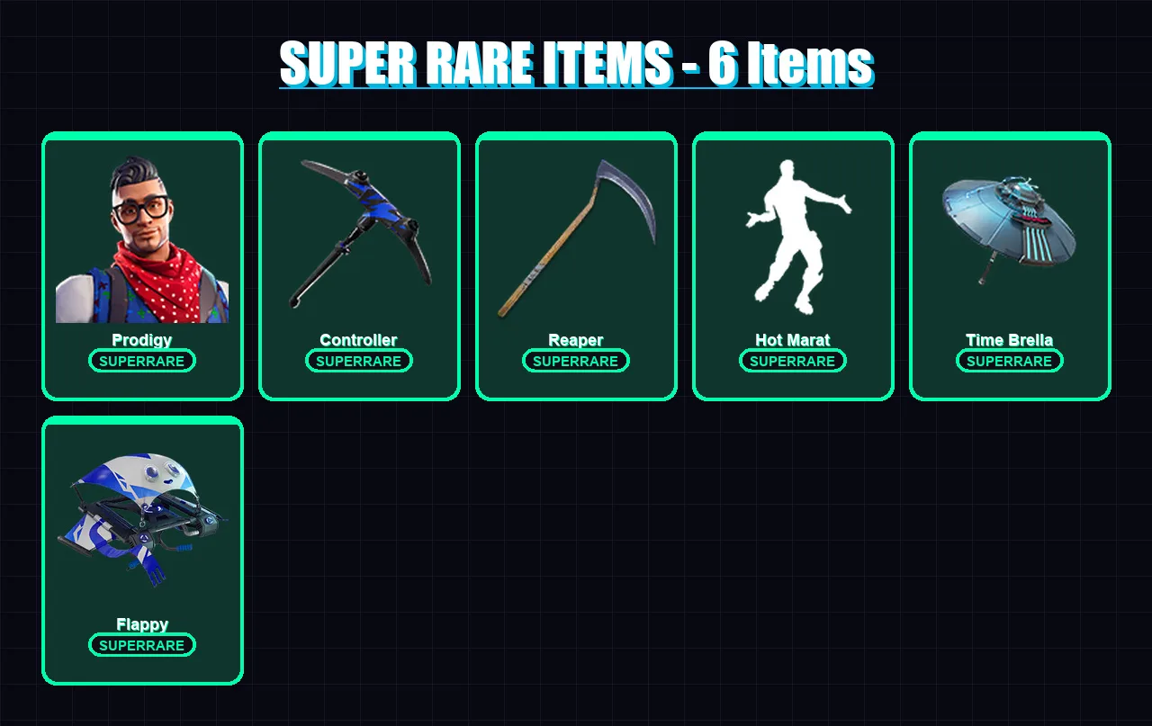 [PS4/PS5/XBOX/PC] | Prodigy | Sentinel | Fusion | Hybrid | Rox | 36 skin | 57 pickaxe | 58 emote | 67 glider | Lv1244