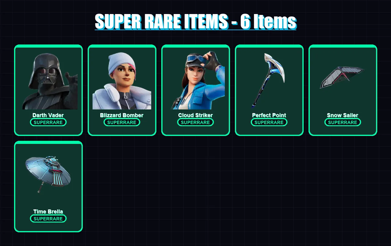 [PC] | Darth Vader | Blizzard Bomber | Cloud Striker | Frozen Red Knight | Snap | 175 skin | 210 pickaxe | 148 emote | 147 glider | Lv2206 — Fortnite account