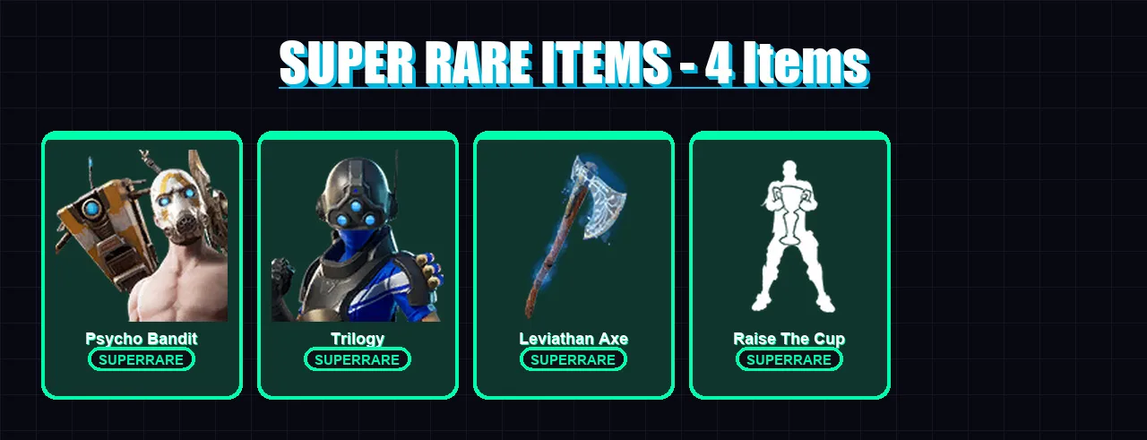 [PC/XBOX/PSN] | Psycho Bandit | Trilogy | Mandalorian | Ronin | Predator | 98 skin | 96 pickaxe | 79 emote | 63 glider | Lv824 — Fortnite account