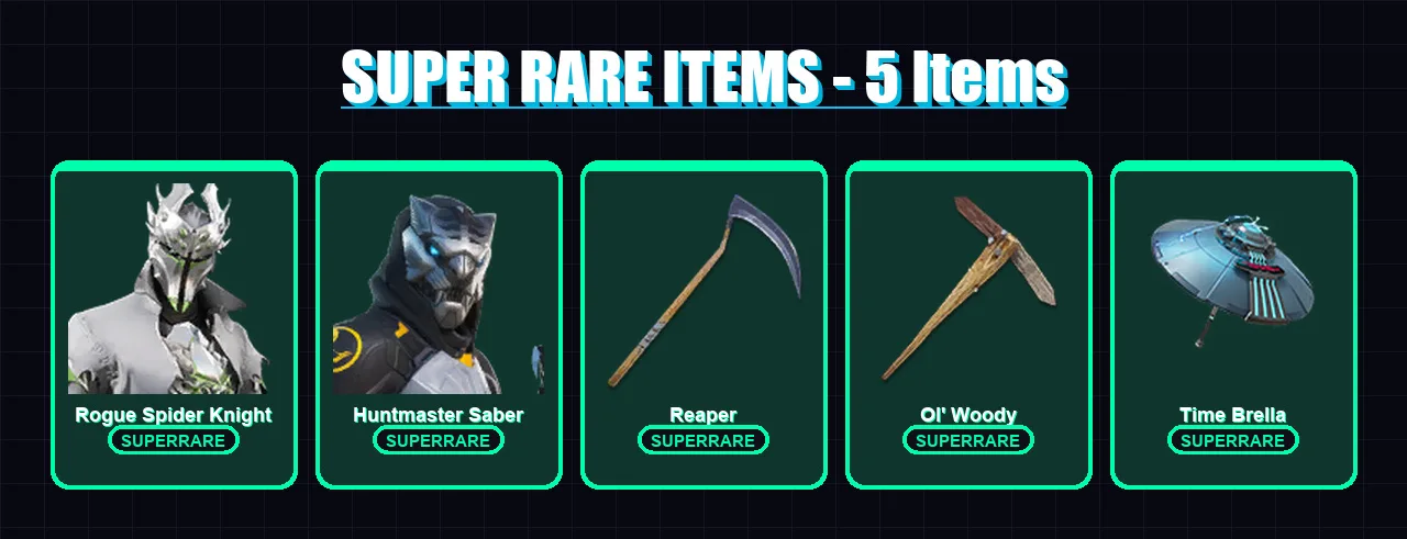 [PC/PSN] | Rogue Spider Knight | Huntmaster Saber | Nezumi | Ronin | Eternal Knight | 163 skin | 173 pickaxe | 130 emote | 129 glider | Lv1735 — Fortnite account