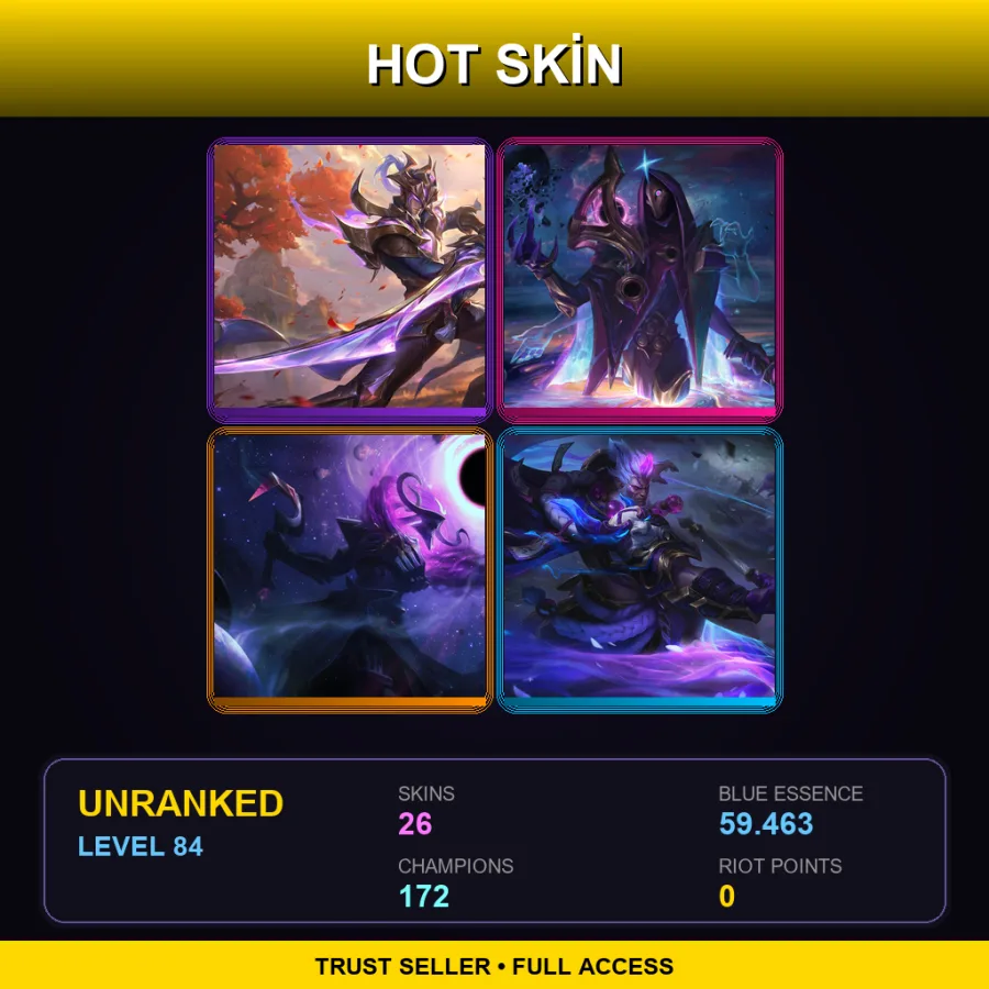 VN | Lv84 | Unranked | 26 Skin | 172 Champ — Prototype Viktor