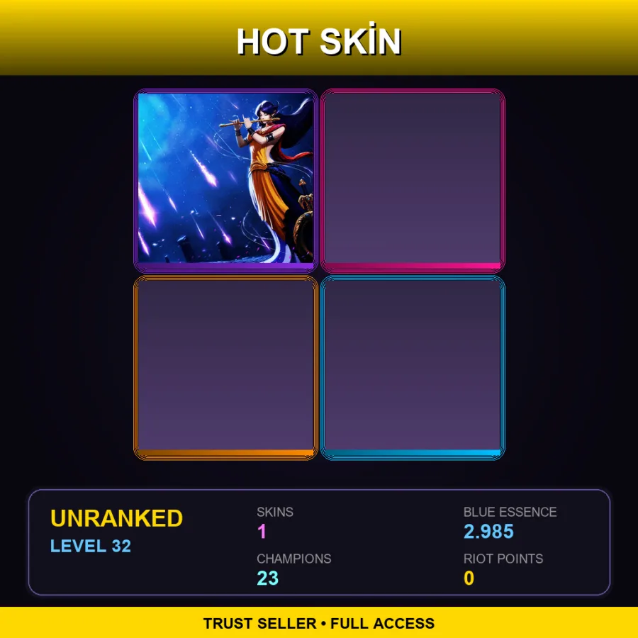 EUW | Lv32 | Unranked | 1 Skin | 23 Champ — Divine Soraka