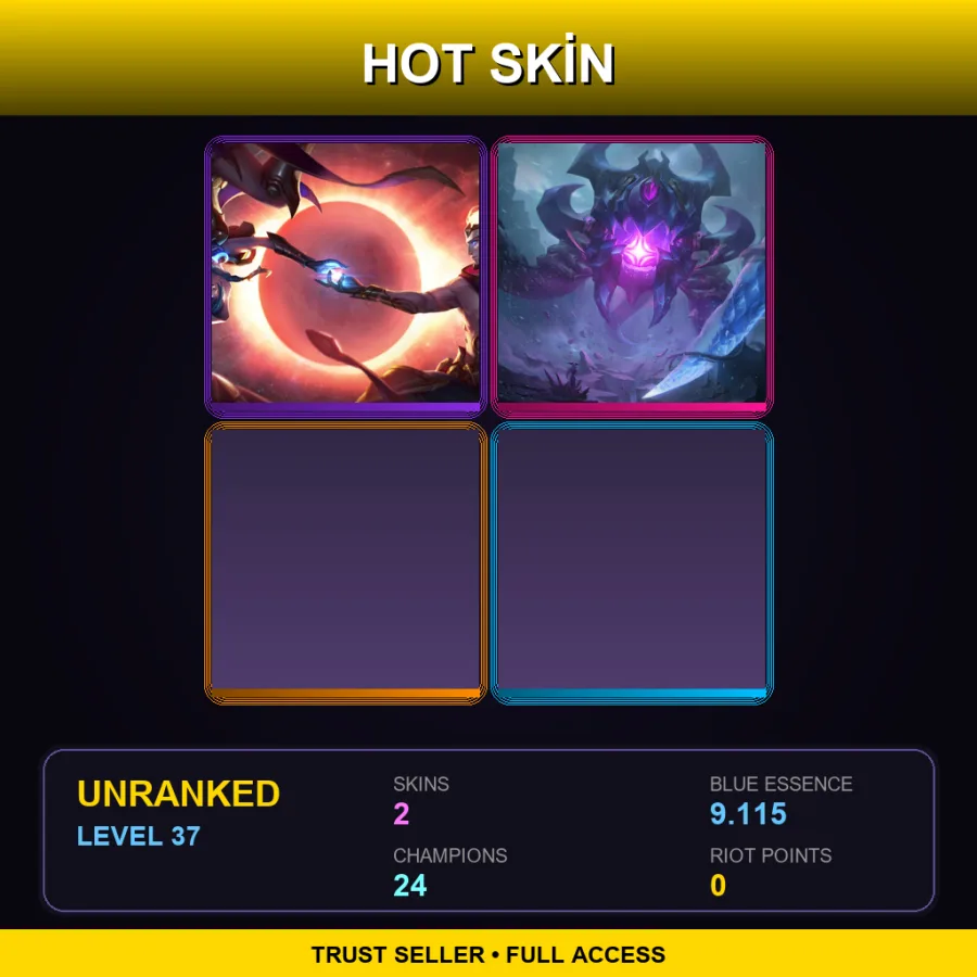 LAS | Lv37 | Unranked | 2 Skin | 24 Champ
