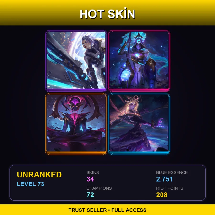 LAS | Lv73 | Unranked | 34 Skin | 72 Champ — Winter Wonder Lulu