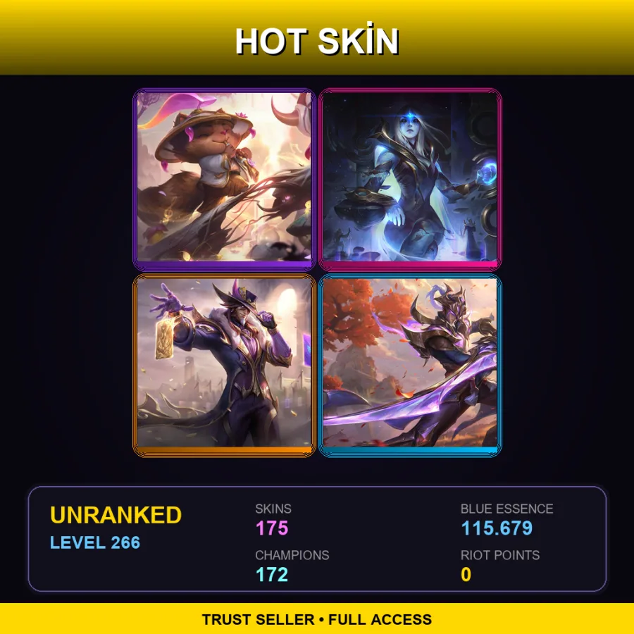 VN | Lv266 | Unranked | 175 Skin | 172 Champ — Program Leblanc