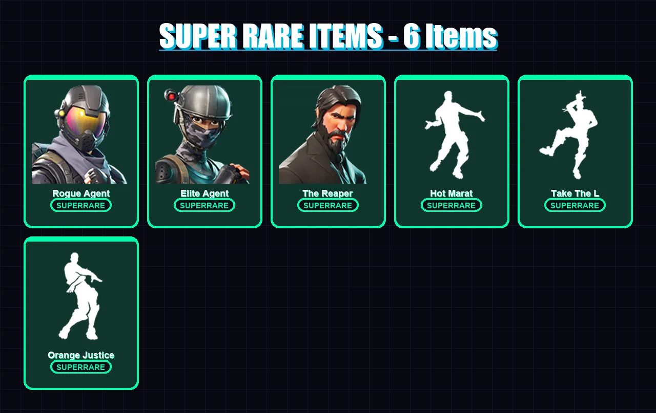 [PC/PSN] | Rogue Agent | Elite Agent | The Reaper | Dark Voyager | Carbide | 12 skin | 10 pickaxe | 19 emote | 16 glider | Lv204 — Fortnite account