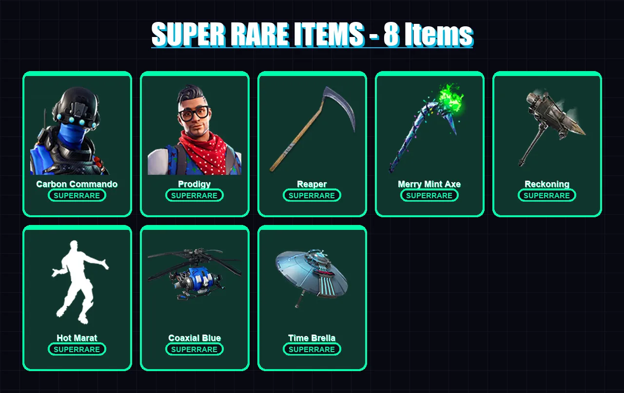 [PC/XBOX] | Carbon Commando | Prodigy | Lynx | Midas | The Scientist | 123 skin | 141 pickaxe | 110 emote | 126 glider | Lv1796