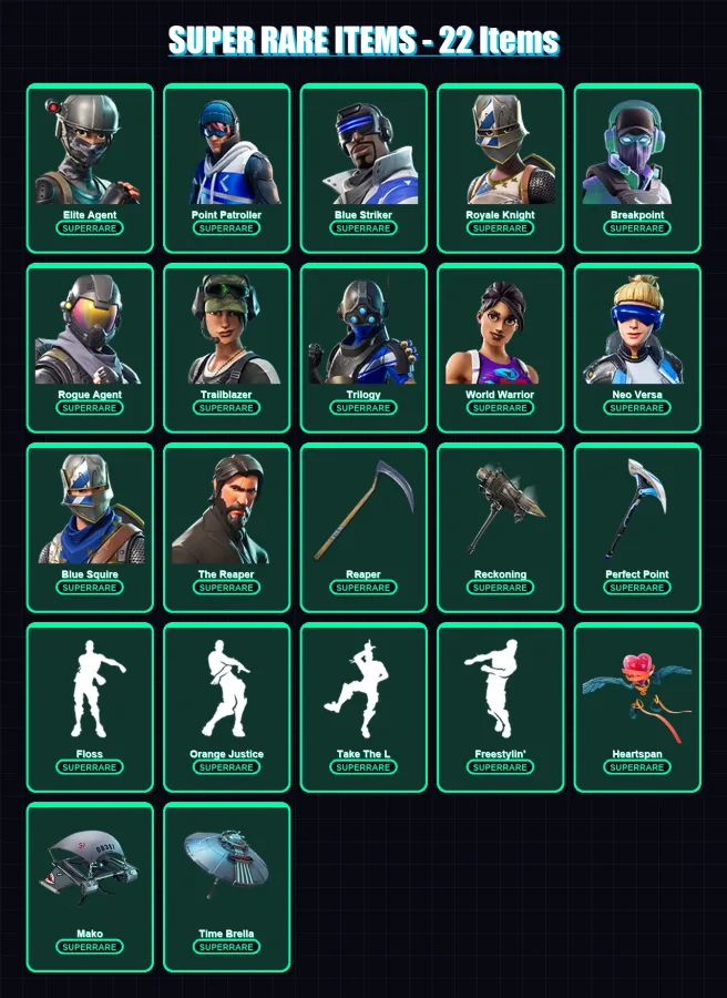 [PS4/PS5/XBOX/PC] | Elite Agent | Point Patroller | Blue Striker | 151 skin | Lv2713