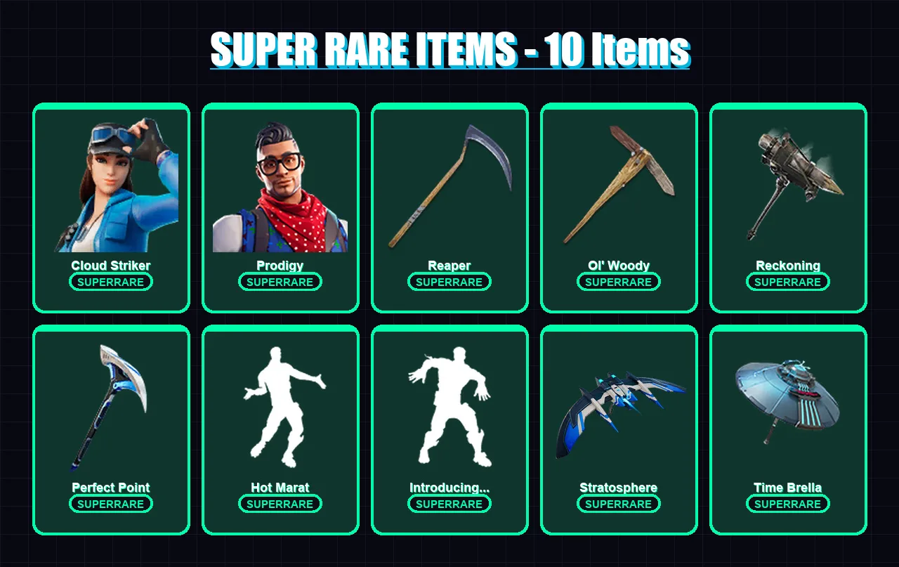 [PC/XBOX] | Cloud Striker | Prodigy | Raz | Singularity | Twyn | 145 skin | 129 pickaxe | 146 emote | 134 glider | Lv2504 — Fortnite account