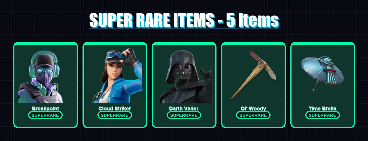 [PC/XBOX] | Breakpoint | Cloud Striker | Darth Vader | Zeus | Midas | 139 skin | 165 pickaxe | 119 emote | 142 glider | Lv1909