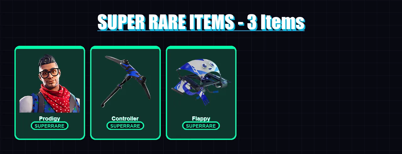 [PC/XBOX] | Prodigy | Zenith | Lynx | Summit Striker | Gunnar | 11 skin | 14 pickaxe | 19 emote | 12 glider | Lv106