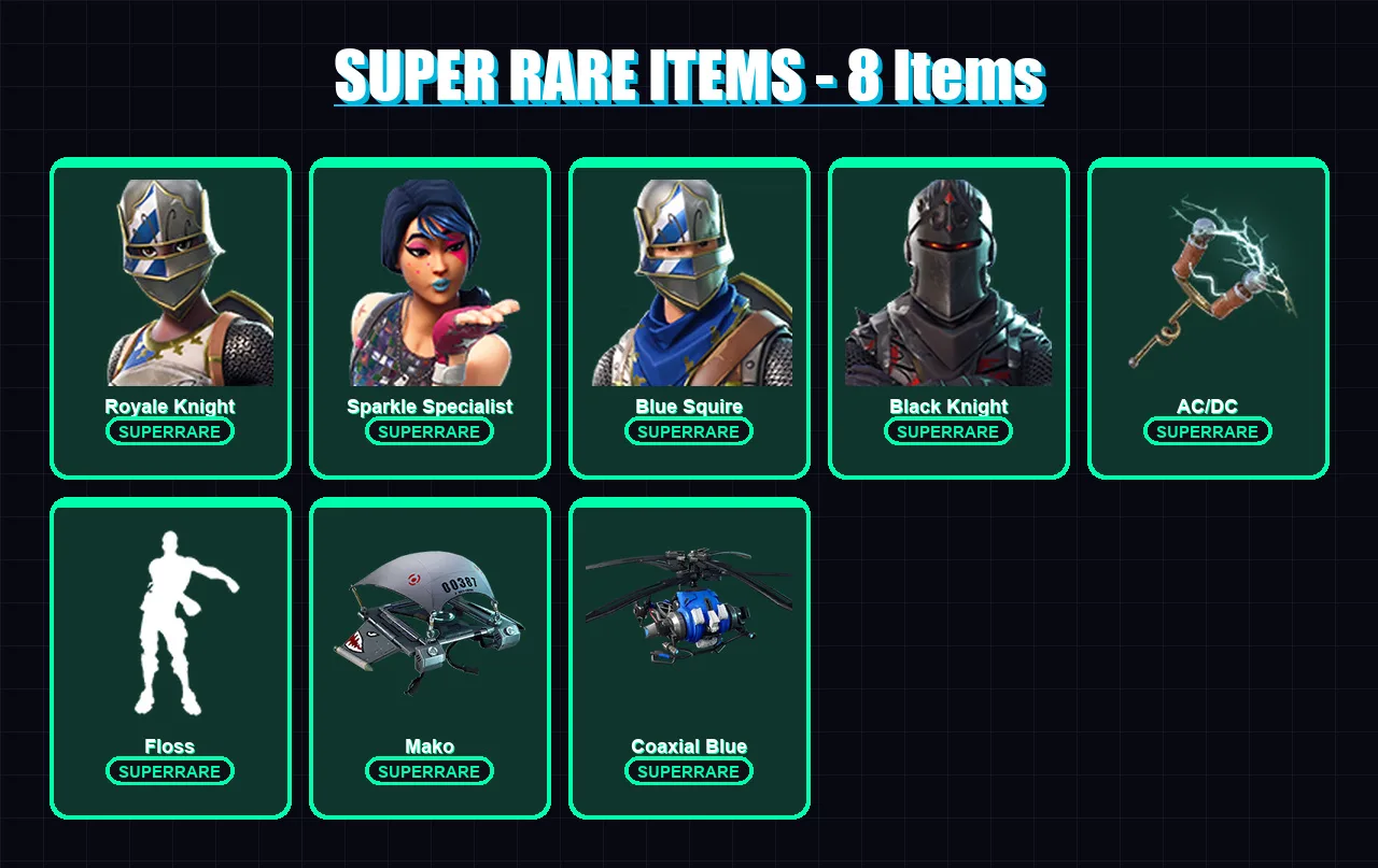 [PS4/PS5/XBOX/PC] | Royale Knight | Sparkle Specialist | Blue Squire | Black Knight | Wilde | 5 skin | 5 pickaxe | 16 emote | 14 glider | Lv240