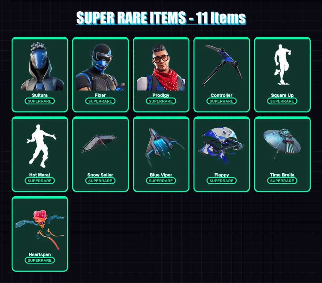 [PC/XBOX] | Sultura | Fixer | Prodigy | Hybrid | Blaze | 174 skin | 206 pickaxe | 198 emote | 176 glider | Lv3902 — Fortnite account