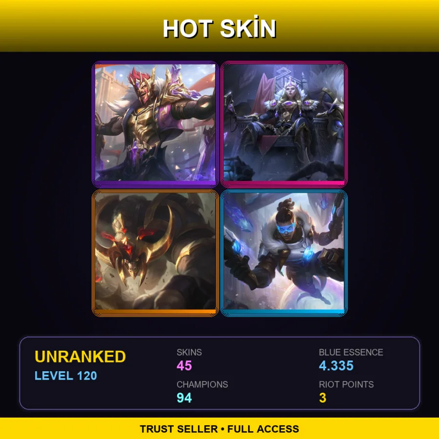 SG | Lv120 | Unranked | 45 Skin | 94 Champ — Cafe Cuties Vladimir