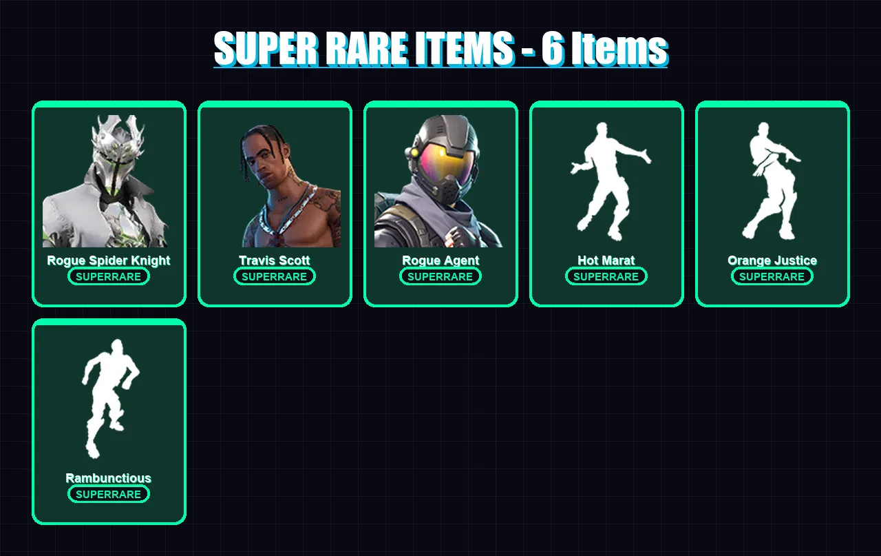 [PC/PSN] | Rogue Spider Knight | Travis Scott | Rogue Agent | Lynx | Zenith | 31 skin | 26 pickaxe | 43 emote | 27 glider | Lv459 — Fortnite account