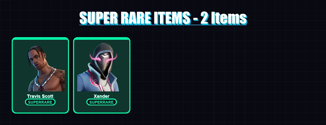 [PC/XBOX/PSN] | Travis Scott | Xander | Fade | Gear Specialist Maya | Deadpool | 61 skin | 71 pickaxe | 79 emote | 60 glider | Lv1297