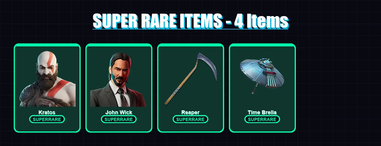 [PC/XBOX/PSN] | Kratos | John Wick | Midas | Gear Specialist Maya | Joey | 101 skin | 107 pickaxe | 66 emote | 84 glider | Lv1035 — Fortnite account
