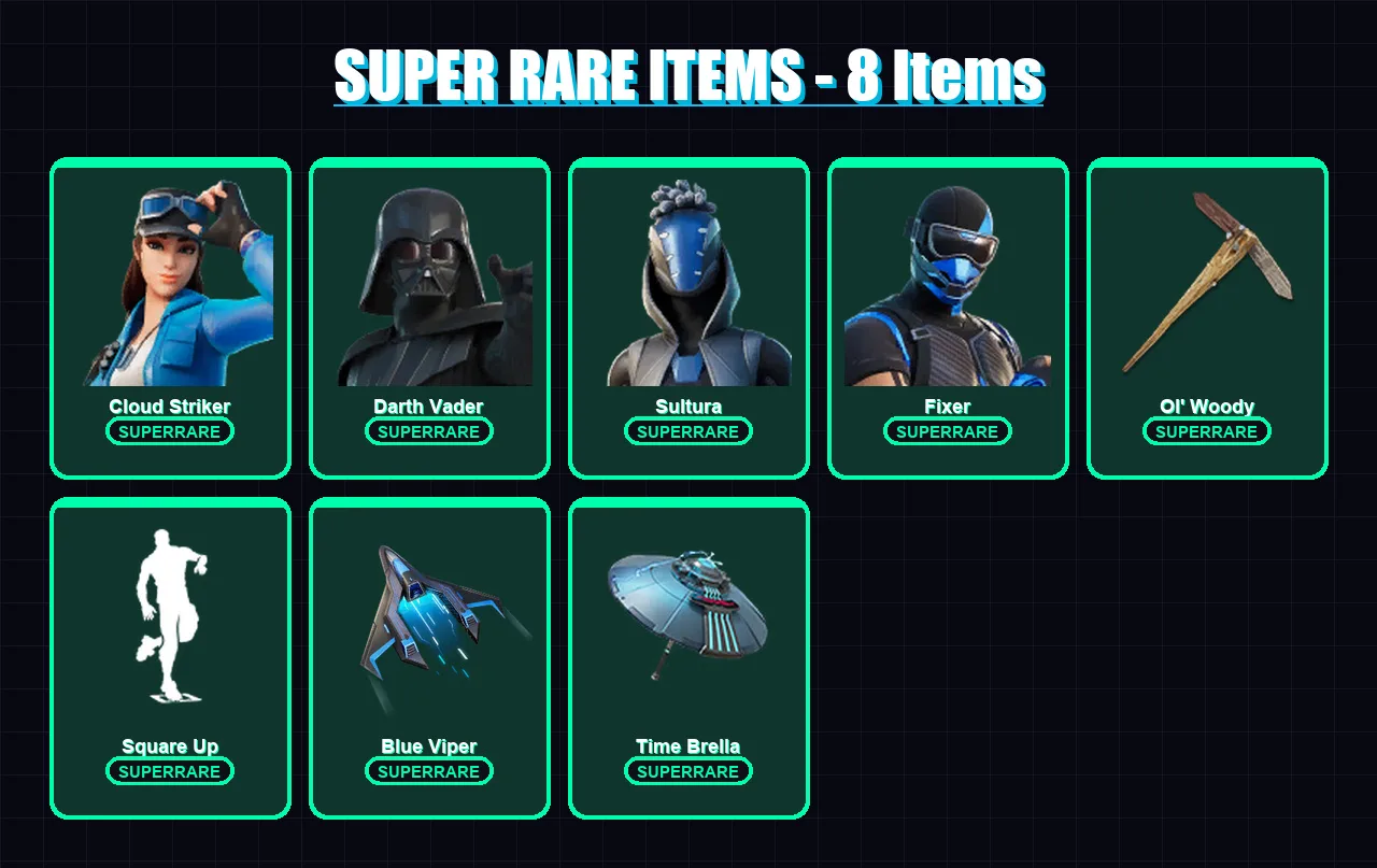 [PC/XBOX/PSN] | Cloud Striker | Darth Vader | Sultura | Fixer | Kado Thorne | 197 skin | 232 pickaxe | 182 emote | 156 glider | Lv2631 — Fortnite account