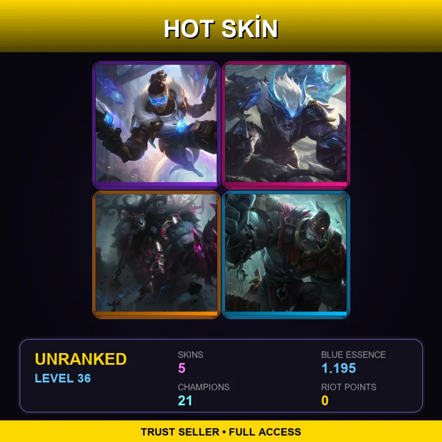 LAS | Lv36 | Unranked | 5 Skin | 21 Champ — Executioner Mundo