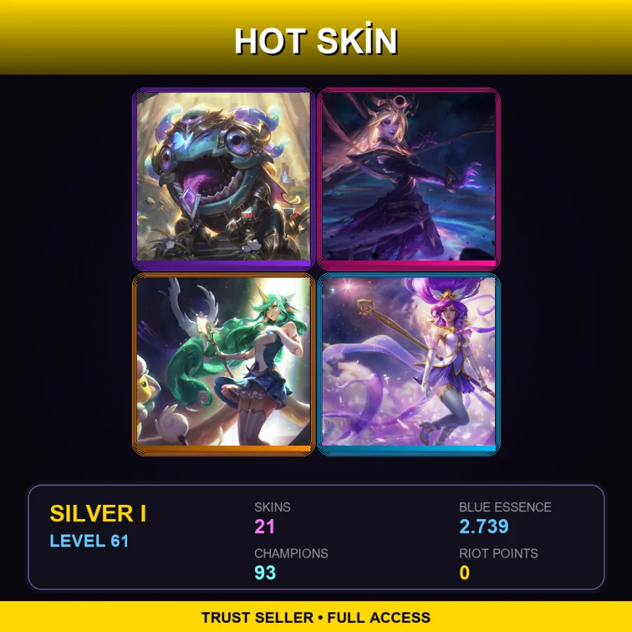 TR | Lv61 | Silver I | 21 Skin | 93 Champ