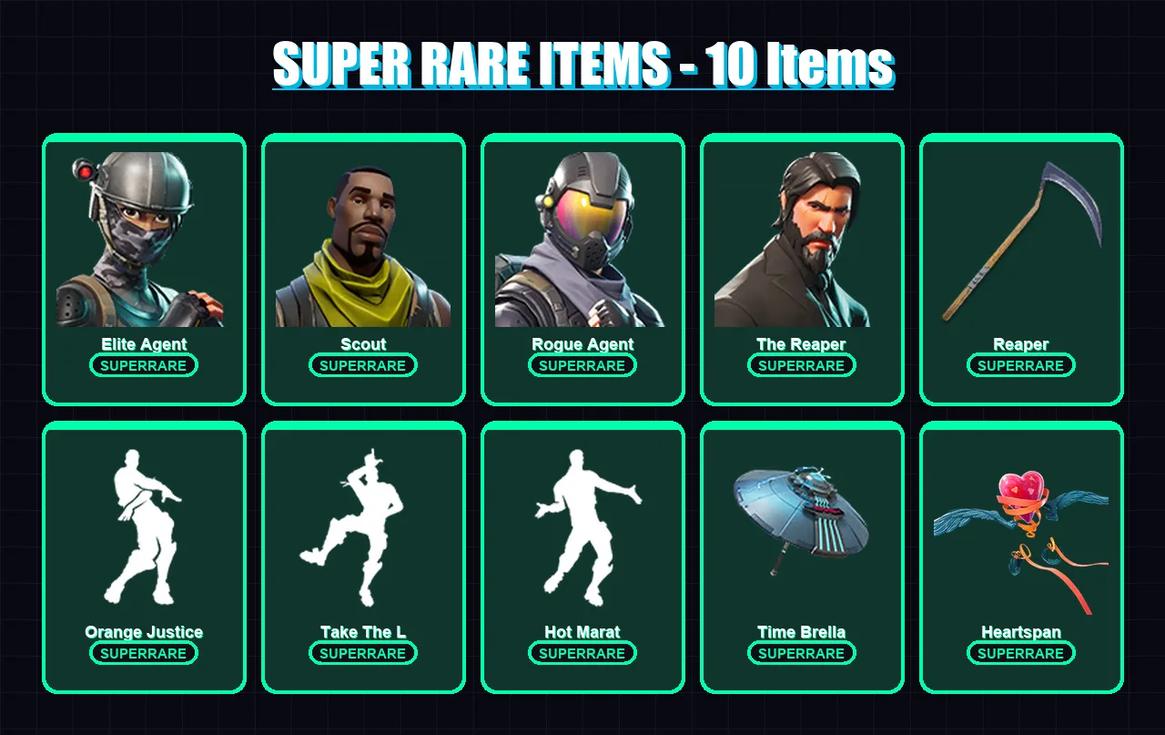 [PC/XBOX/PSN] | Elite Agent | Scout | Rogue Agent | The Reaper | Hybrid | 104 skin | 119 pickaxe | 84 emote | 83 glider | Lv1513
