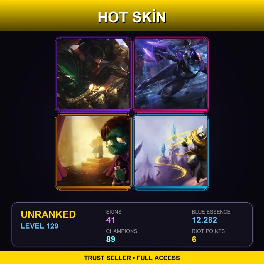 TR | Lv129 | Unranked | 41 Skin | 89 Champ