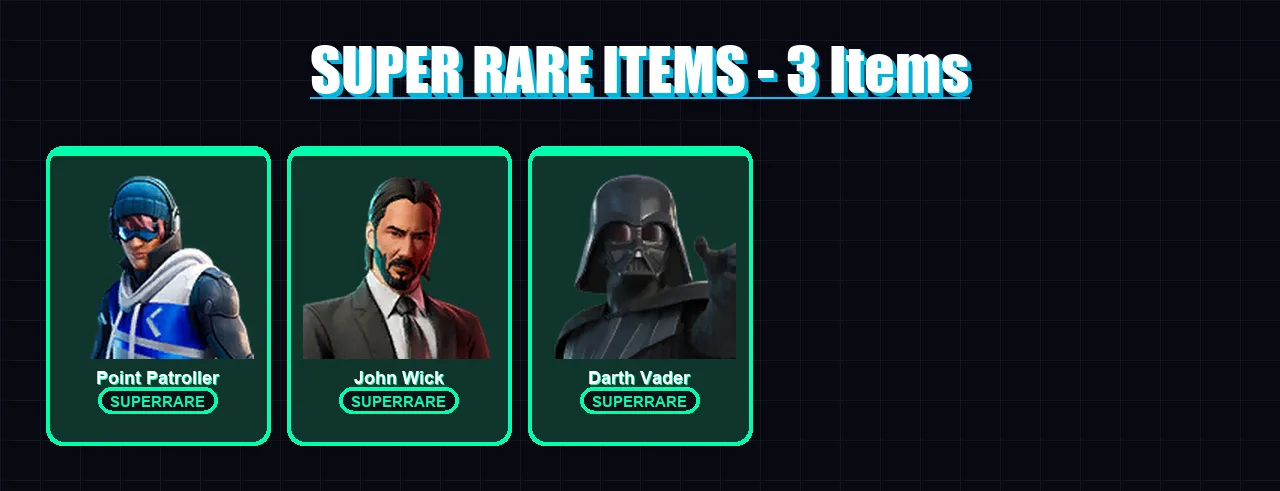 [PS4/PS5/PC] | Point Patroller | John Wick | Darth Vader | 108 skin | Lv1760 — Fortnite account