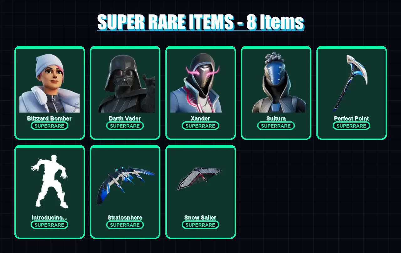 [PS4/PS5/XBOX/PC] | Blizzard Bomber | Darth Vader | Xander | Sultura | The Imagined | 62 skin | 70 pickaxe | 69 emote | 54 glider | Lv777 — Fortnite account