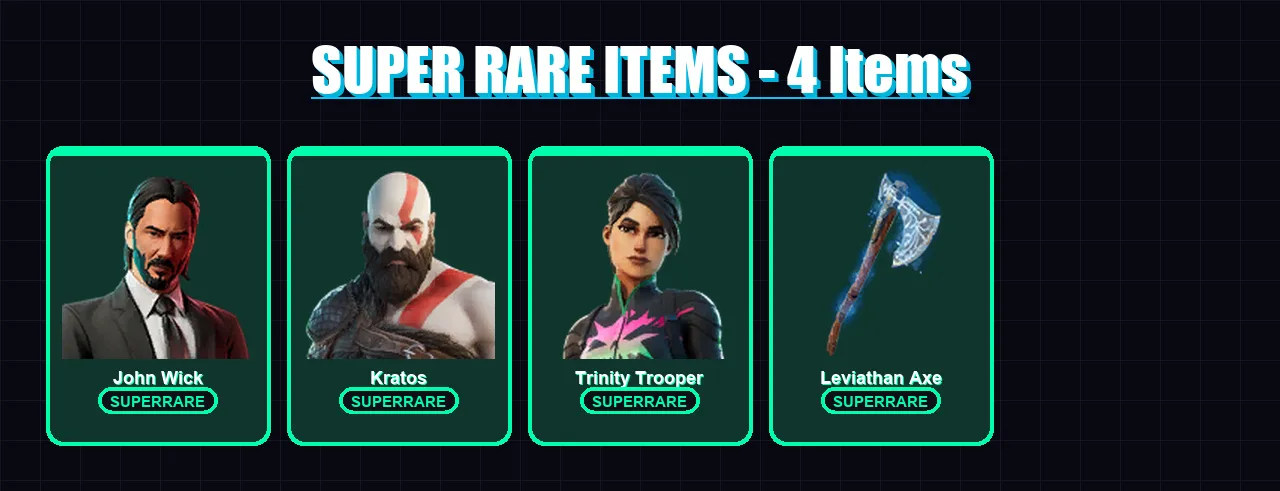 [PC/PSN] | John Wick | Kratos | Trinity Trooper | Midas Rex | Vi | 98 skin | 56 pickaxe | 72 emote | 35 glider | Lv678