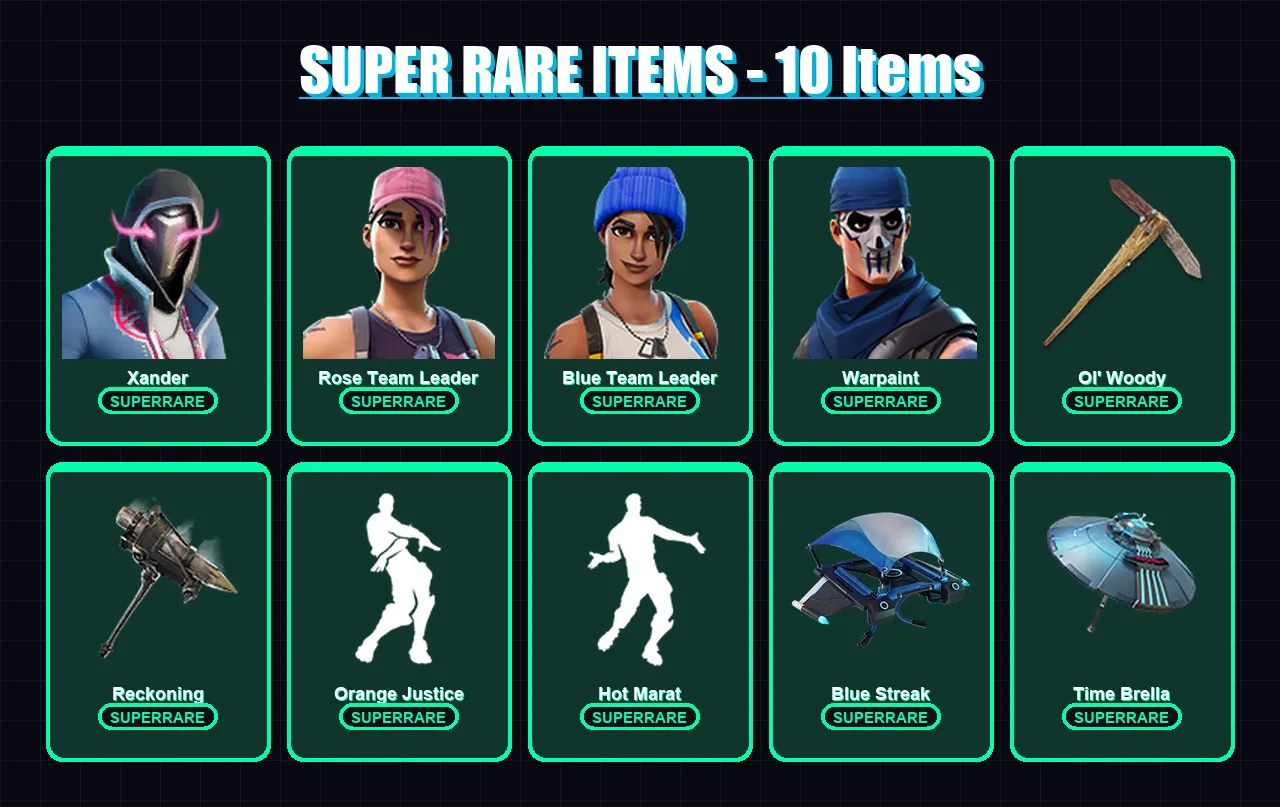 [PC/XBOX/PSN] | Xander | Rose Team Leader | Blue Team Leader | Warpaint | Leviathan | 75 skin | 81 pickaxe | 79 emote | 79 glider | Lv1794